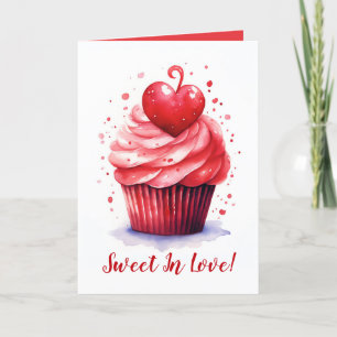 Festiva Dulce en el amor Tarjeta Día de San Valentín del p