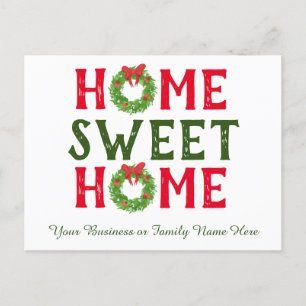 Festiva Dulce hogar Navidades de casa con postal de festiv