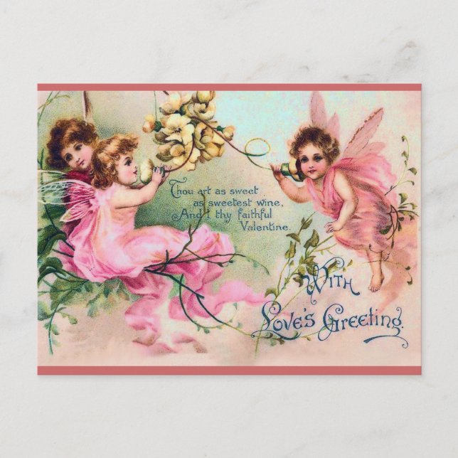 Festiva Dulce postal de San Valentín de Victoria (Anverso)