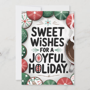 Festiva Dulces deseos - Tarjeta de Navidades