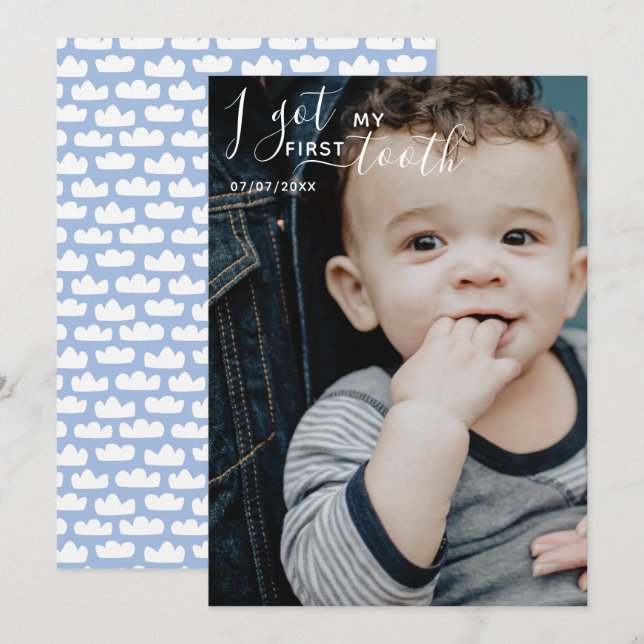 Festiva Editable Tengo mi primera tarjeta dental (Anverso / Reverso)