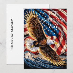 Festiva EE. UU. La forma americana Personaliza la tarjeta