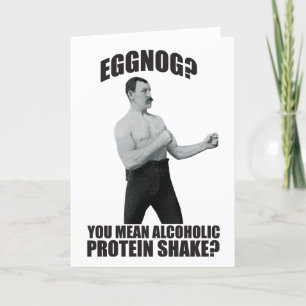 Festiva ¿Eggnog? Se refiere a la tarjeta de felicitación d