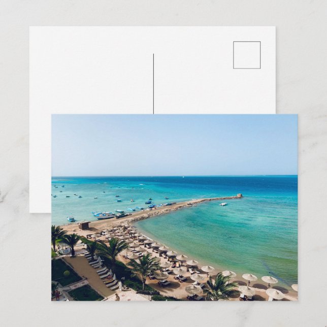 Festiva Egipto. Vista al mar Rojo. Postal (Anverso / Reverso)