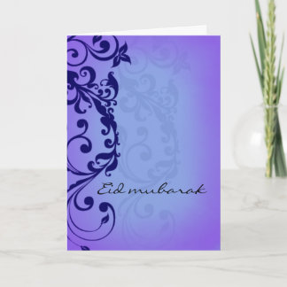 Festiva Eid Mubarak - tarjeta de felicitación de color
