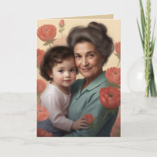 Festiva El Abrazo de una Abuela - Tarjeta del Día de la Ma
