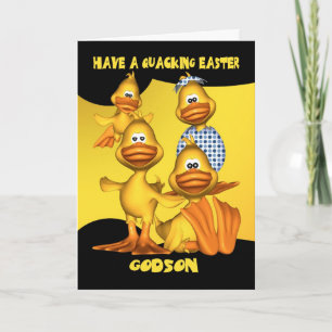 Festiva El ahijado, tarjeta de pascua con la diversión