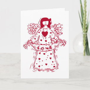 Festiva El amor del ángel sea mi tarjeta de la tarjeta del