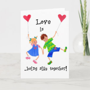 Festiva 'El amor es...' Tarjeta mediana