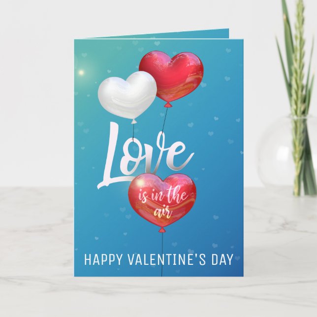 Festiva El Amor Está En El Aire De La Tarjeta De Saludo De (Anverso)