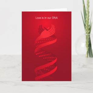 Festiva El amor está en la tarjeta de felicitación de ADN