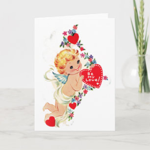 Festiva El ángel de la querube de la tarjeta del día de