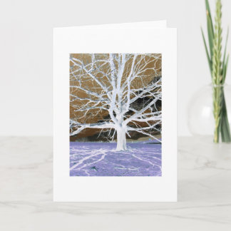 Festiva El árbol de Lisa - tarjeta en blanco