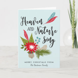 Festiva El cielo y la naturaleza cantan la tarjeta de
