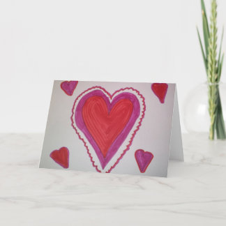 Festiva El corazón de la tarjeta del día de San Valentín