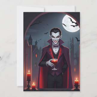 Festiva El Delite de Drácula – Tarjeta de Felicitación de 