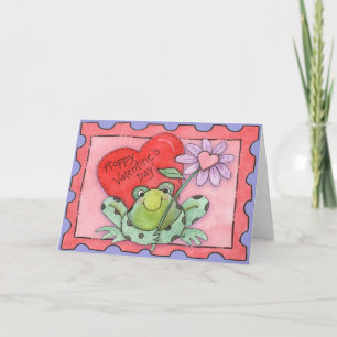 Festiva El día de San Valentín de amapola - Tarjeta de sal