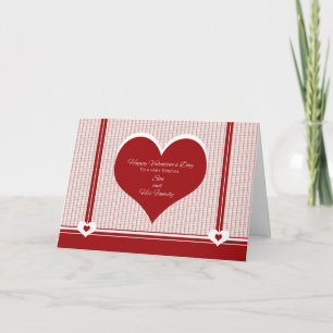 Festiva El día de San Valentín para la tarjeta del hijo y