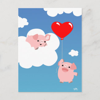 Festiva El día de San Valentín: postal de las alas del amo