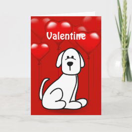 Festiva El día de San Valentín Puppy Dog Wuf Tu Tarjeta De