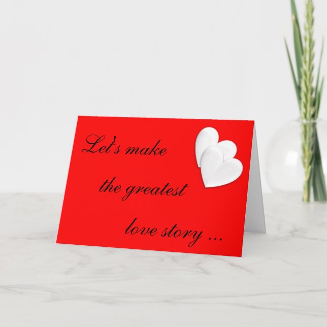 Festiva El día de San Valentín, tarjeta (Anverso)