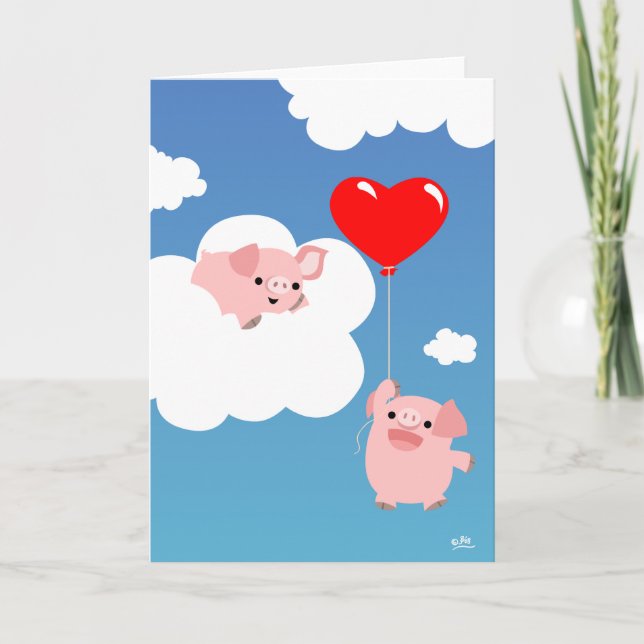 Festiva El día de San Valentín: Tarjeta de saludo de Alas  (Anverso)