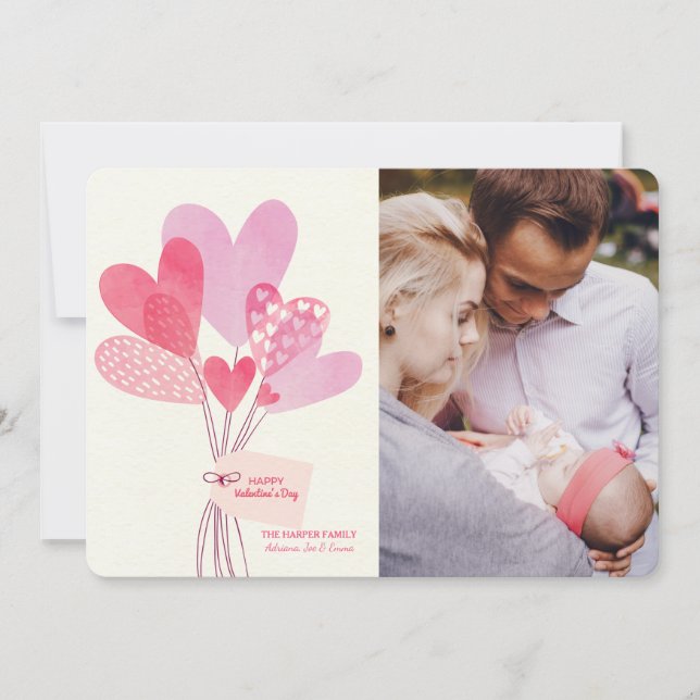 Festiva El el día de San Valentín hincha la tarjeta de la (Anverso)