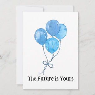 Festiva El futuro es suyo - Tarjeta de graduación de color