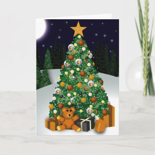 Festiva El gay lleva la tarjeta de felicitación del árbol