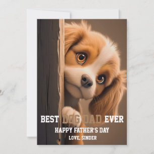 Festiva ¡El Mejor Papá Perro del Mundo! Tarjeta de Felicit