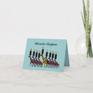 Festiva El milagro de la tarjeta Hannukah