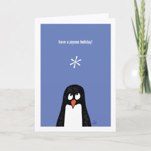 Festiva ¡El pingüino tiene una tarjeta feliz de Holiday*!