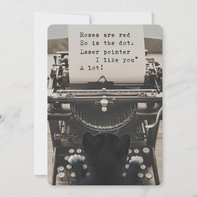 Festiva El poema de la tarjeta del día de San Valentín que (Anverso)