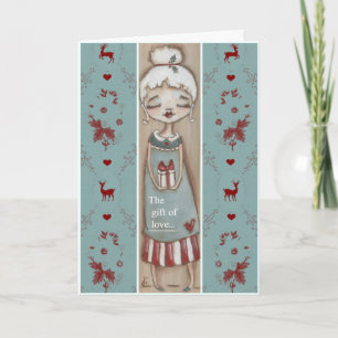 Festiva El regalo del amor - Tarjeta de Navidades