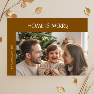Festiva Elegante Hogar Es Tarjeta De Navidades Familiares