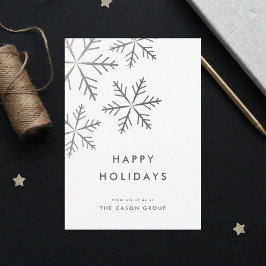 Festiva Elegante moderno tarjeta de negocios de copos de n
