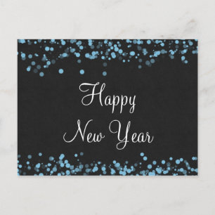 Festiva Elegante postal de Año Nuevo Feliz