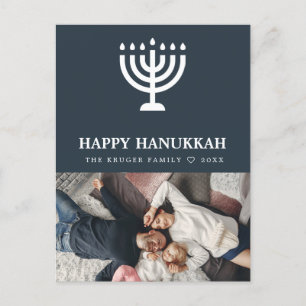 Festiva Elegante postal de Hanukkah