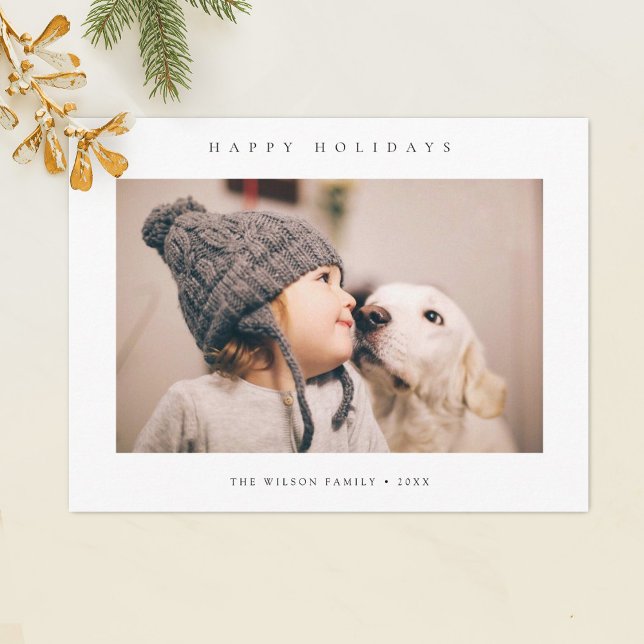 Festiva Elegante postal Personalizado de vacaciones modern (Subido por el creador)