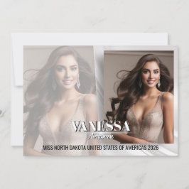 Festiva Elegante Tarjeta Comp de Autografo de Desvanecimie