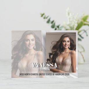 Festiva Elegante Tarjeta Comp de Autografo de Desvanecimie