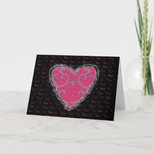 Festiva Elegante tarjeta de amor de San Valentín