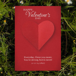 Festiva Elegante tarjeta de El día de San Valentín Cheeky 