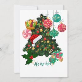 Festiva Elegante tarjeta de felicitación del árbol de Navi