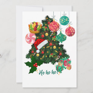Festiva Elegante tarjeta de felicitación del árbol de Navi