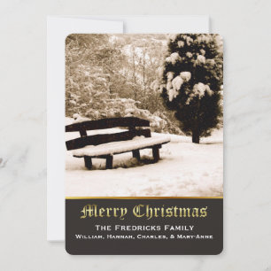Festiva Elegante Tarjeta de felicitación para Navidades de