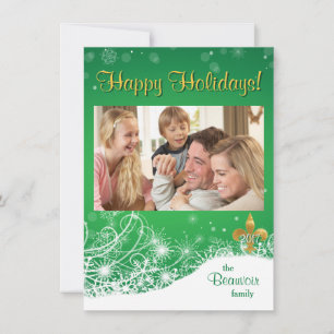 Festiva Elegante tarjeta de foto de Personalizado de vacac