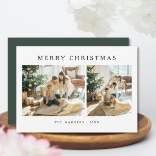 Festiva Elegante tarjeta de foto moderna de la familia nav