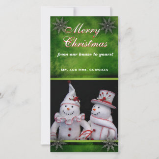 Festiva Elegante tarjeta de foto personalizada