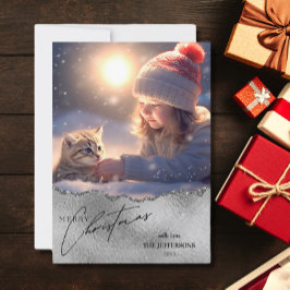 Festiva Elegante tarjeta de fotos de ferias navideñas